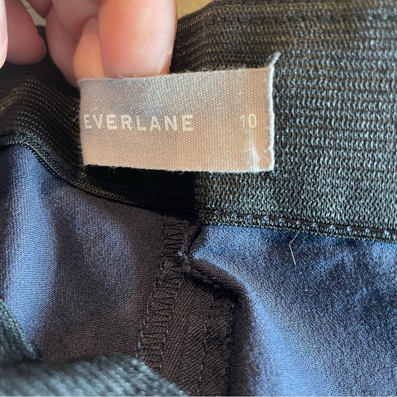 Everlane Cropped Side Zip Workpants Navy Blue Women's Sz 10 - Picture 4 of 10